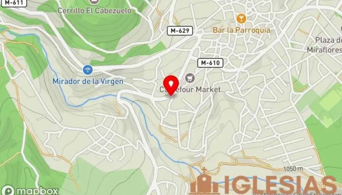 mapa de Nuestra señora de la Antigua Capilla en Miraflores de la Sierra