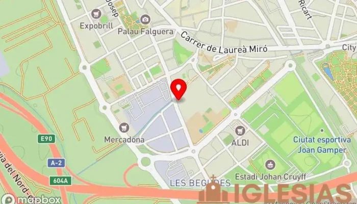 mapa de Obispado de Sant Feliu de Llobregat Iglesia católica en Sant Feliu de Llobregat