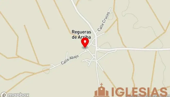 mapa de Parroquia católica El Salvador Parroquia en Regueras de Arriba