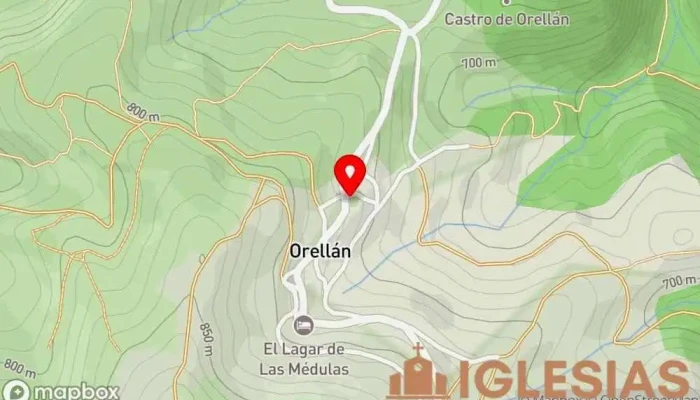 mapa de Parroquia católica San Pedro Parroquia en Orellán
