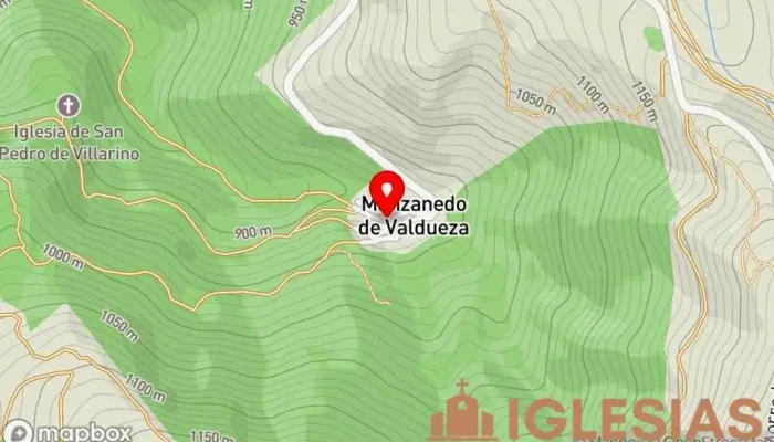 mapa de Parroquia católica San Pedro Parroquia en Manzanedo de Valdueza