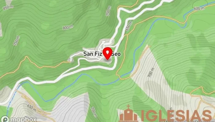 mapa de Parroquia católica San Pelagio Parroquia en San Fiz do Seo