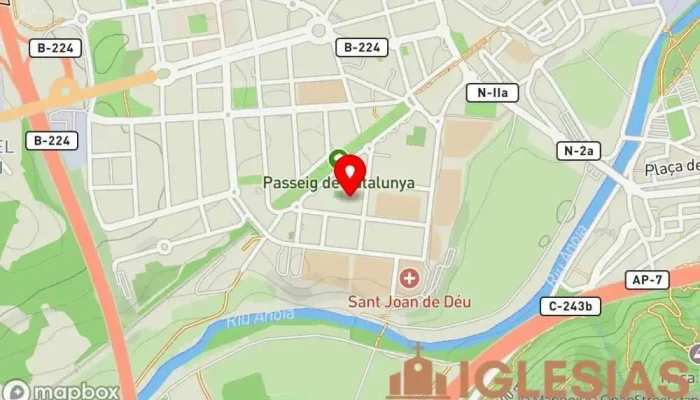mapa de Parròquia de Crist Salvador Parroquia en Martorell