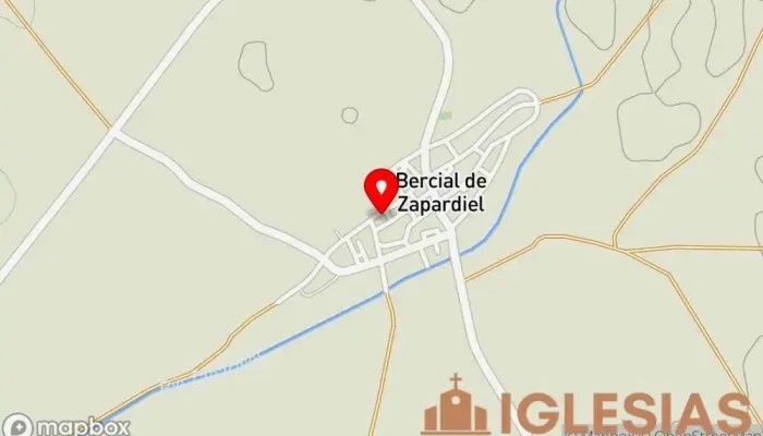 mapa de Parroquia de la Asunción de Nuestra Señora Parroquia en Bercial de Zapardiel