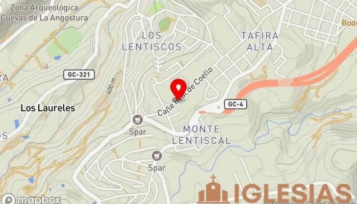 mapa de Parroquia de Monte Lentiscal Parroquia en Monte Lentiscal
