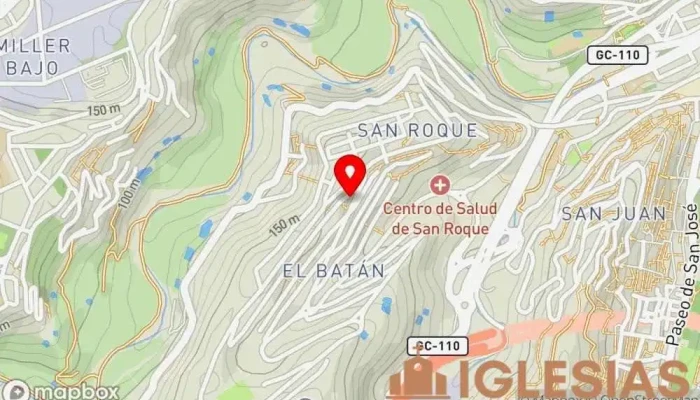 mapa de Parroquia De Ntra Sra Del Rosario De Fátima De Las Palmas Parroquia en Palmas De Gran Canaria ( Las )