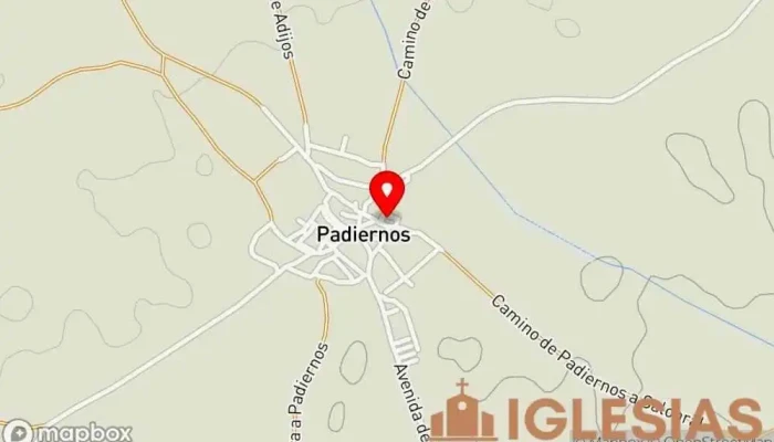 mapa de Parroquia de Nuestra Señora de la Asunción Iglesia en Padiernos
