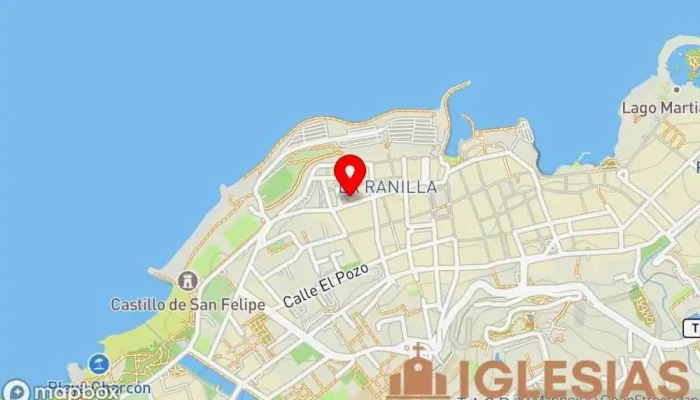 mapa de Parroquia de Nuestra Señora de la Peñita Parroquia en Puerto de la Cruz