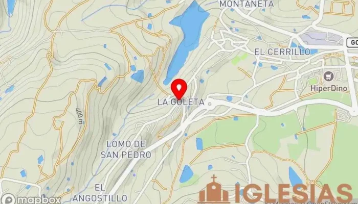mapa de Parroquia de Nuestra Señora del Rosario Iglesia en Goleta ( La )