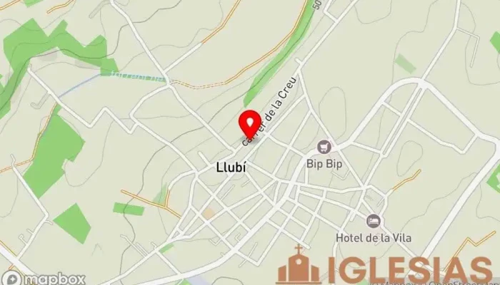 mapa de Parroquia de San Felio Iglesia en Llubí