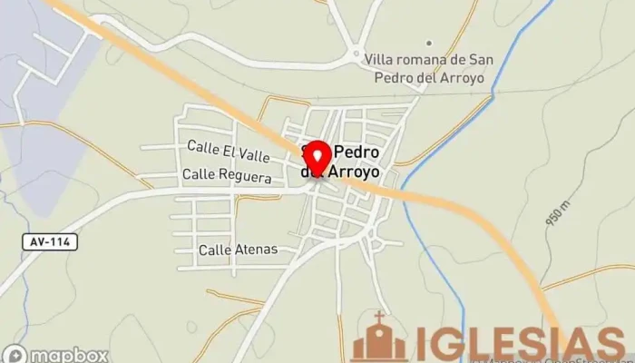 mapa de Parroquia de San Pedro Apóstol Parroquia en San Pedro del Arroyo