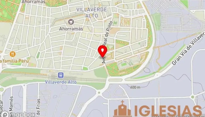 mapa de Parroquia de Santa Inés Parroquia en Madrid