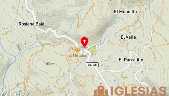 mapa de Parroquia de Santa Lucía Iglesia católica en Santa Lucía de Tirajana
