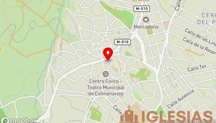 mapa de Parroquia de Santiago Apóstol Parroquia en Colmenarejo