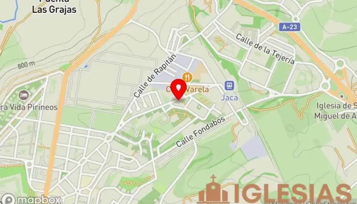 mapa de Parroquia del Inmaculado Corazón de María Parroquia en Jaca