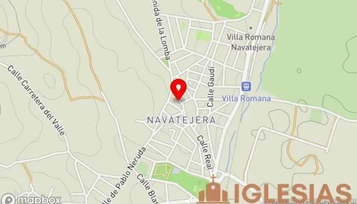 mapa de Parroquia Navatejera Iglesia católica en Villaquilambre