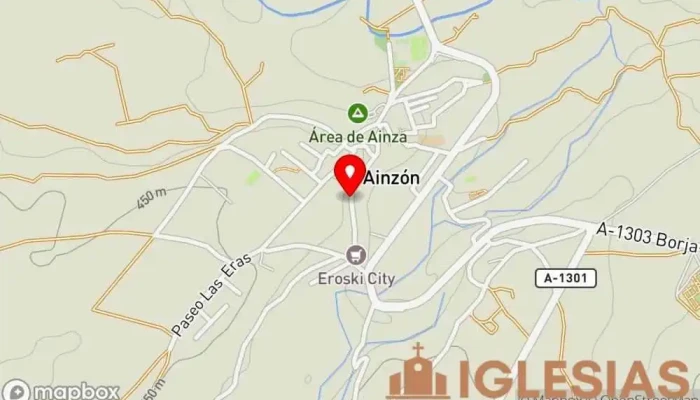 mapa de Parroquia Nuestra Señora de Piedad Iglesia católica en Ainzón