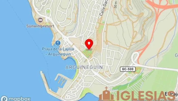 mapa de Parroquia Nuestra Señora del Carmen Arguineguín Iglesia en Mogán