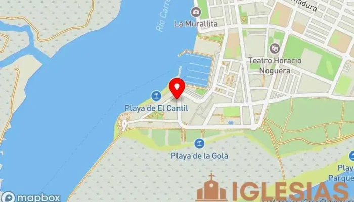 mapa de Parroquia Nuestra Señora del Mar Iglesia católica en Isla Cristina