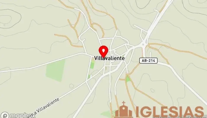mapa de Parroquia San Ildefonso Iglesia en Villavaliente