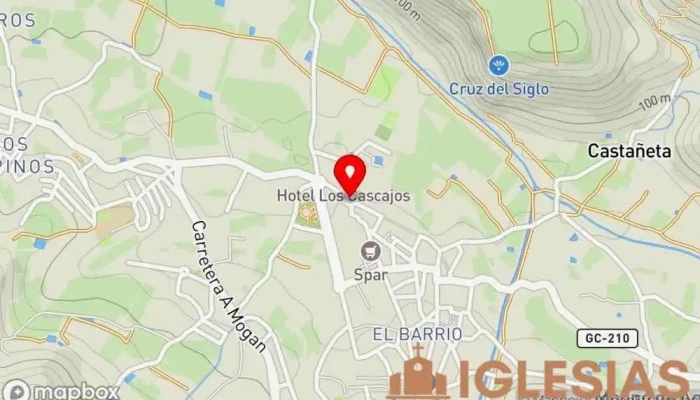 mapa de Parroquia San Nicolás de Tolentino Iglesia católica en La Aldea de San Nicolas de Tolentino