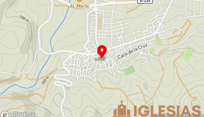 mapa de Parroquia Santa María Parroquia en Tijola, Almería