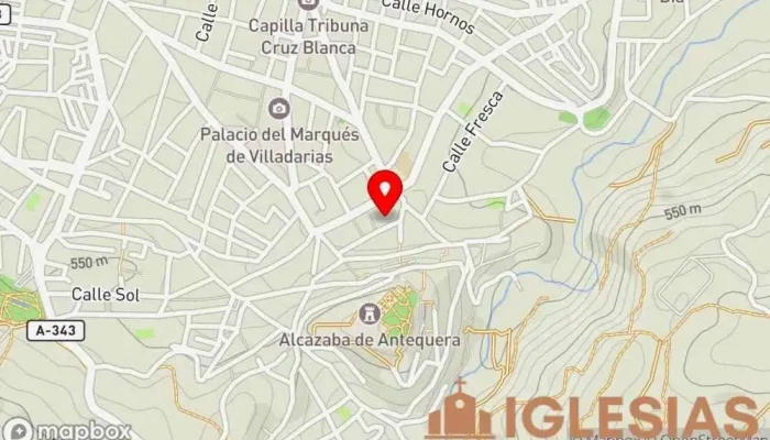 mapa de Religiosas Dominicas Iglesia en Antequera
