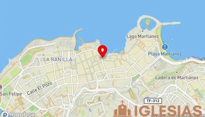 mapa de Sabadell Church Iglesia en Puerto de la Cruz