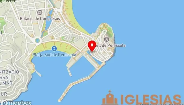 mapa de Santa Anna de Peníscola Iglesia católica en Peniscola