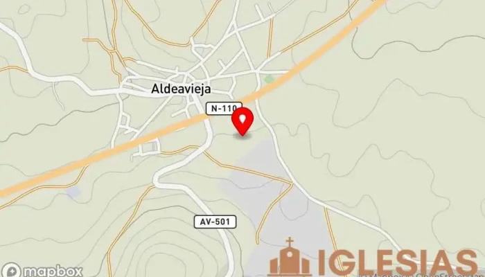 mapa de Santa María del Cubillo  en Ávila