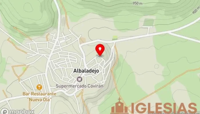 mapa de Santiago Apóstol Parroquia en Albaladejo