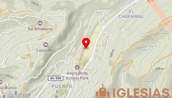 mapa de Skandinaviska Turistkyrkan Iglesia en Puerto Rico